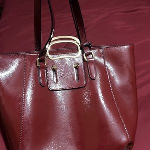 Large leather Tote MK Like New Never Used with mini wallet